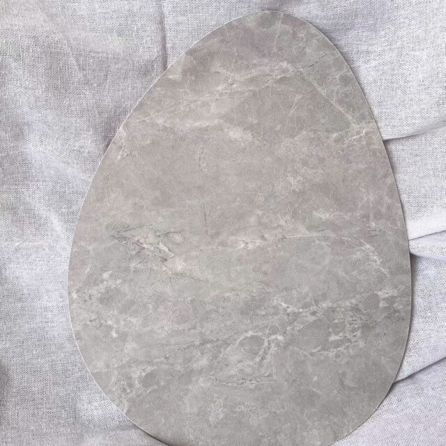 ディスプレイパネル【L】エッグ／グレー石目調